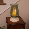 Smart Solar Inc. Mercury Glass Hurricane with Flameless Wax Candle