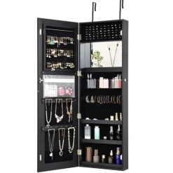 Sy Kessler Sales Mirrored Jewelry Cabinet Organizer