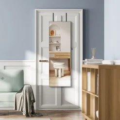 Sy Kessler Sales Mirrored Jewelry Cabinet Organizer