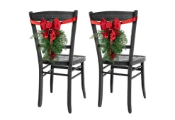 Gordon Companies Inc Mixed Cedar and Pine Christmas Chair Back Swags (Set of 2)