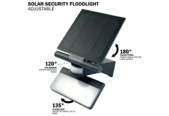 BISS Product Development, LLC Motion Activated LED Solar Powered Flood Light