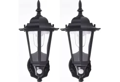 Teleshop Inc. Motion Activated Outdoor Wall Sconces (2-Pack)