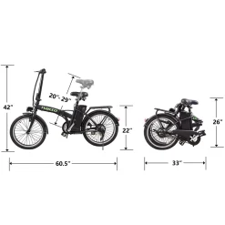 Sharper Image NAKTO Fashion Electric Bike
