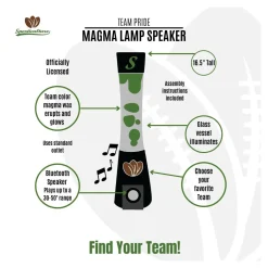 Pegasus Sports LLC NCAA Magma Lamp with Bluetooth Speaker