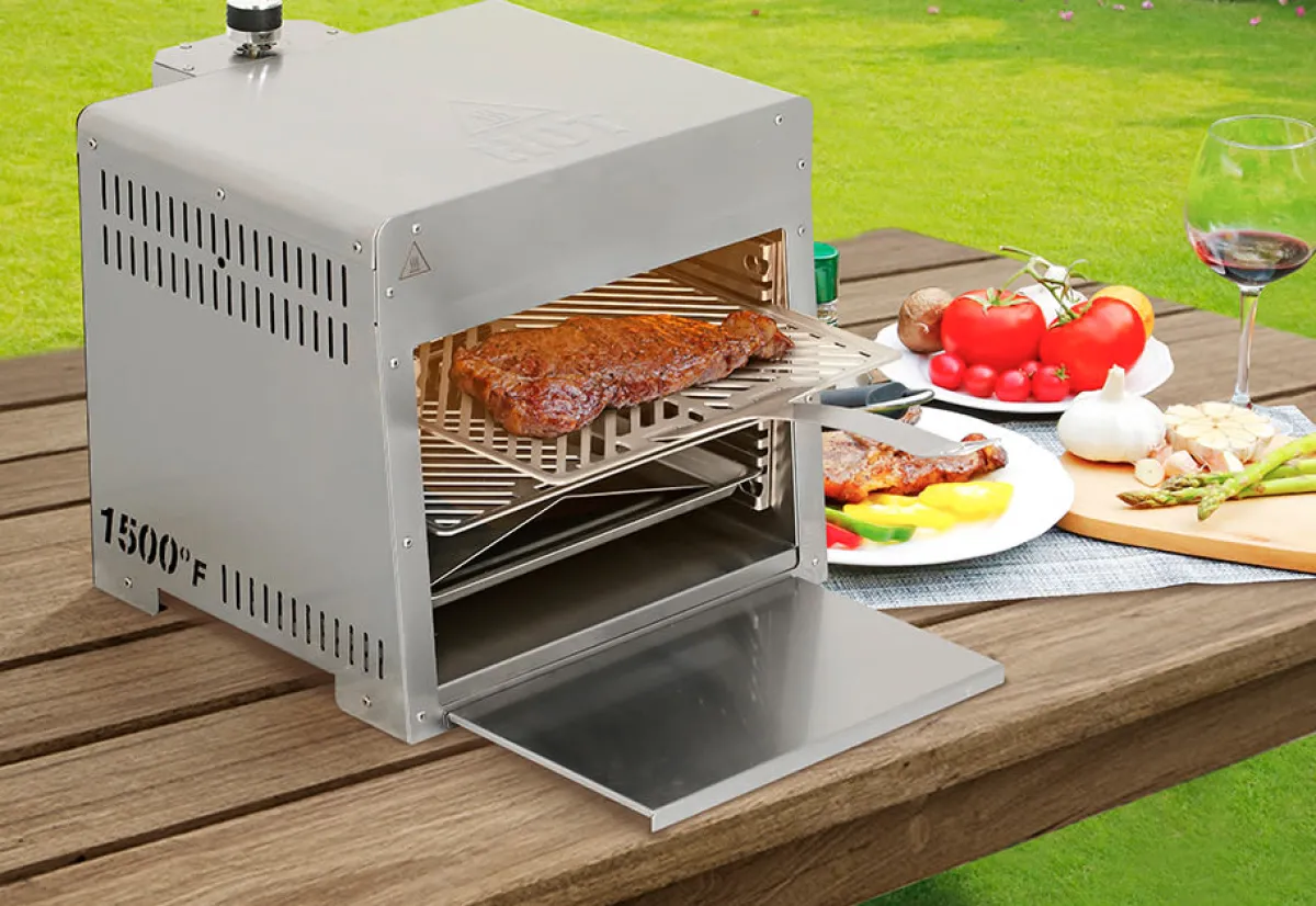 Shinerich International Inc Outdoor Portable Infrared Propane Gas Grill
