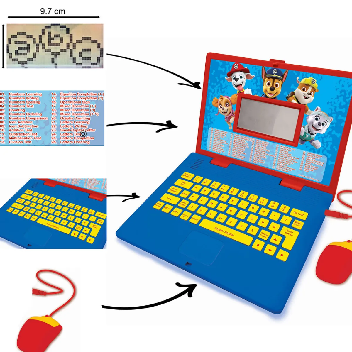 LEXIBOOK AMERICA INC Paw Patrol Bilingual Talking Educational Laptop