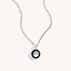Moonglow LLC Personalized Choose Your Moon Phase Charmed Simplicity Necklace