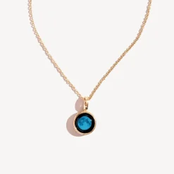 Moonglow LLC Personalized Choose Your Moon Phase Sky Light Necklace