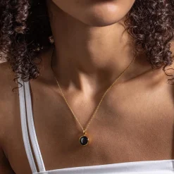Moonglow LLC Personalized Choose Your Moon Phase Sky Light Necklace