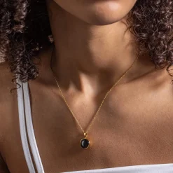 Moonglow LLC Personalized Engraved Choose Your Moon Phase Sky Light Necklace