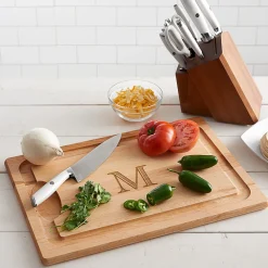 Sharper Image Personalized Maple Carving Board