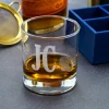 Astec Designs LLC Personalized Whiskey Glasses and Bar Mat Gift Set