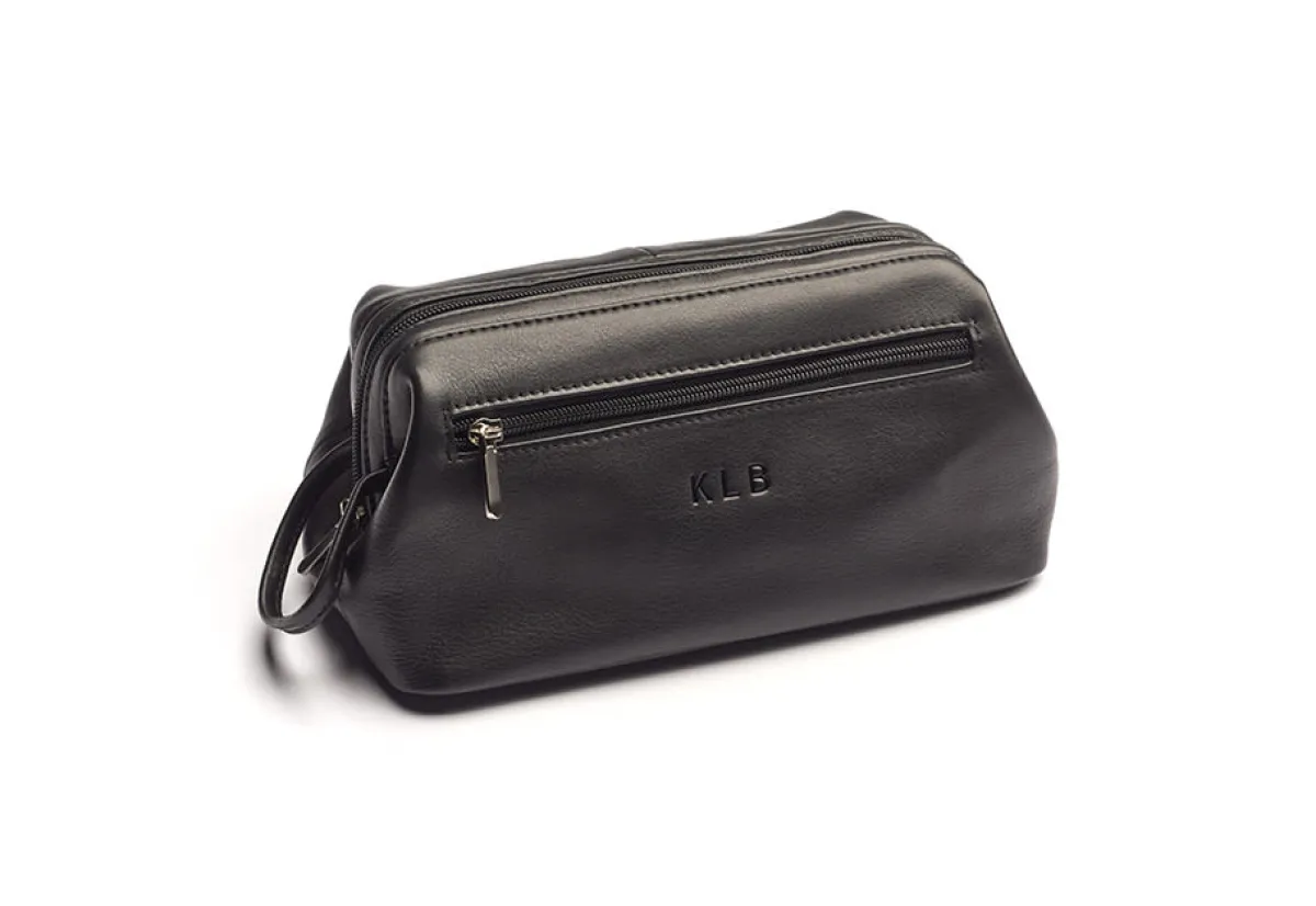 Emporium Leather Co. dba Royce Leather Personalized Widemouth Toiletry Bag