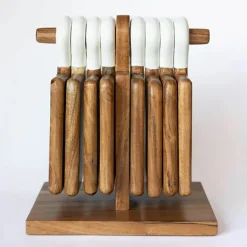 Widgeteer Inc. 9-Piece Acacia Wood Charcuterie Board Set