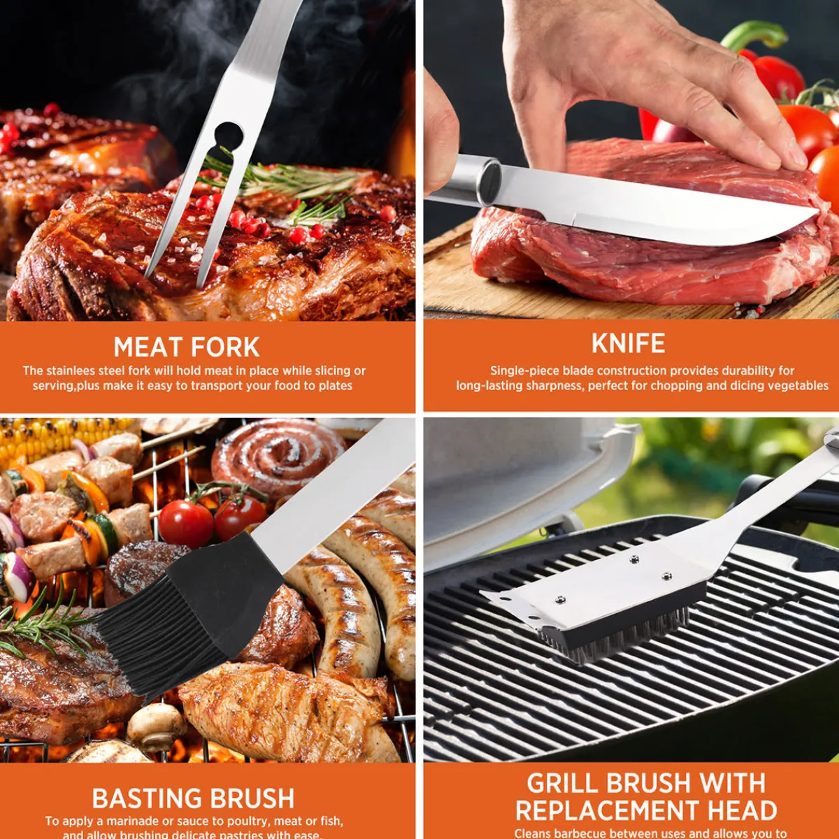 BH Home Good LLC 25-Piece BBQ Accessory Set