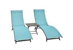 Vivere Ltd. 3-Piece Coral Springs Lounger Set