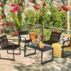 GoPlus (Costway) 4-Piece Patio Set with Loveseat