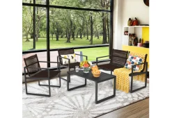 GoPlus (Costway) 4-Piece Patio Set with Loveseat