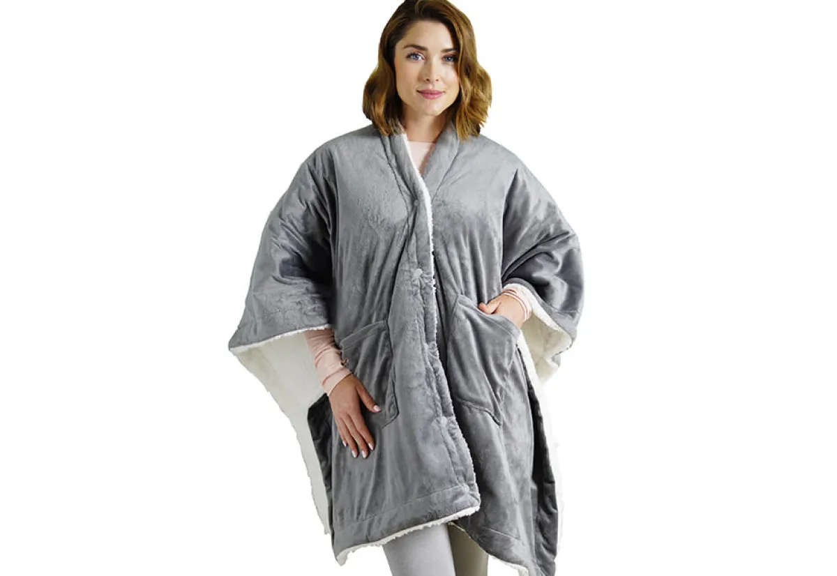 Sharper Image Plush Heated Shawl