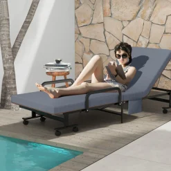 GoPlus (Costway) Portable Adjustable Guest Single Bed Twin Mattress