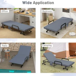 GoPlus (Costway) Portable Adjustable Guest Single Bed Twin Mattress