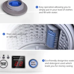 GoPlus (Costway) Portable Automatic Washing Machine with Drain Pump
