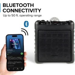 Innovative Concepts u0026 Design dba Gemini Sound Portable Karaoke Party Speaker with LED Lights