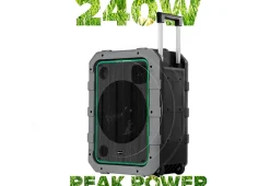Innovative Concepts u0026 Design dba Gemini Sound Portable Splashproof Trolley Speaker