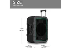 Innovative Concepts u0026 Design dba Gemini Sound Portable Splashproof Trolley Speaker
