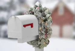 Sharper Image Pre-Lit Mailbox Wreath