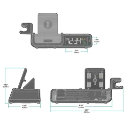 LaCrosse Technology, Ltd. Projection Alarm Clock with Wireless Charging Station