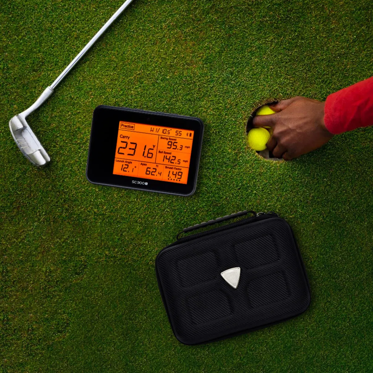 Sharper Image Protective Case for Portable Golf Launch Monitor PRO