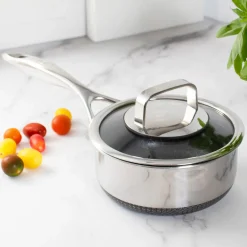 Sharper Image 1.5-Quart Hybrid Sauce Pan with Lid
