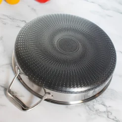 MI - Uutensil Ltd 5-Quart Stainless Hybrid Nonstick Saute Pan with Lid