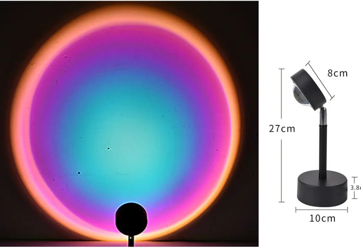 ONIX ELECTRONICS LLC Rainbow Projection Lamp