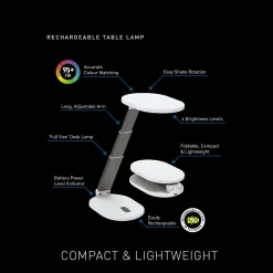 The Daylight Company, LLC Rechargeable LED Tabletop Lamp