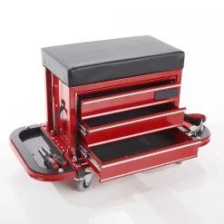 Sharper Image Rolling Toolbox Stool by