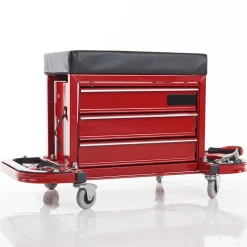Sharper Image Rolling Toolbox Stool by