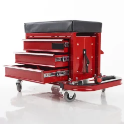 Sharper Image Rolling Toolbox Stool by