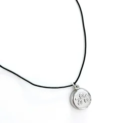 invisaWear Technologies Corporation Safety Silver Leather Necklace
