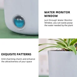 EP DESIGN LAB Self-Watering Tall Cylinder Pot System for Indoor Plants (Set of 3)