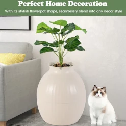 GoPlus (Costway) Smart Plant Hidden Litter Box with Odor Control