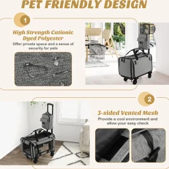 Overland LLC Soft Rolling Pet Carrier