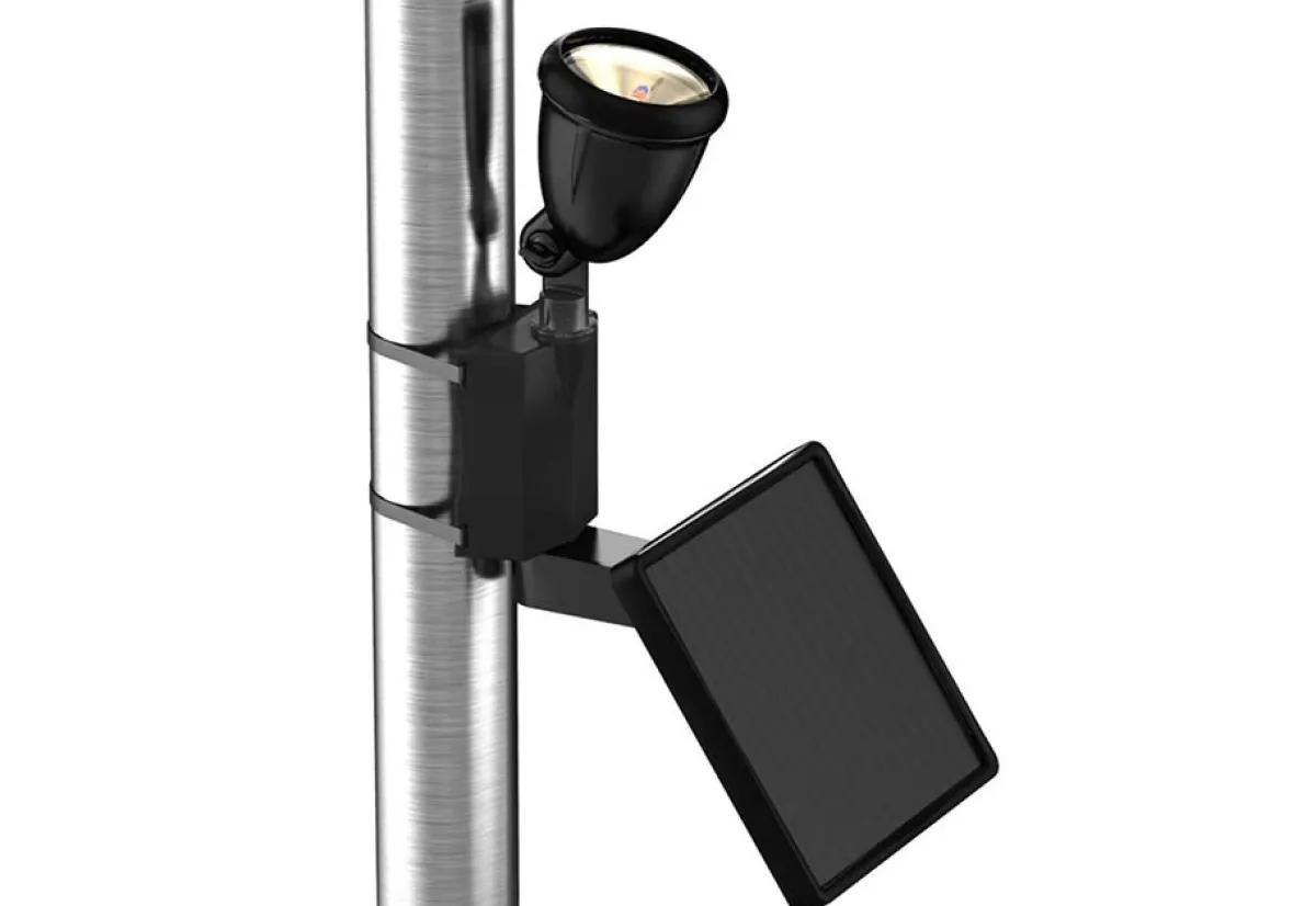 Maxsa Innovations Solar LED Flagpole Light