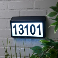 Sharper Image Solar Powered Address Sign