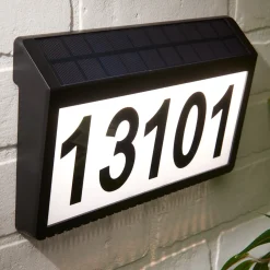 Sharper Image Solar Powered Address Sign