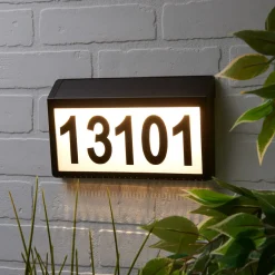 Sharper Image Solar Powered Address Sign