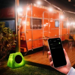 Innovative Concepts u0026 Design dba Gemini Sound Solar Powered Bluetooth Rock Speaker with Multilink