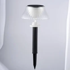 Xodus Innovations Solar-Powered LED Scallop Lamp Lights (Set of 2)