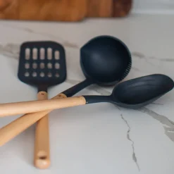 Widgeteer Inc. Spoon Rest/Cookbook Holder and Tool Set Bundle